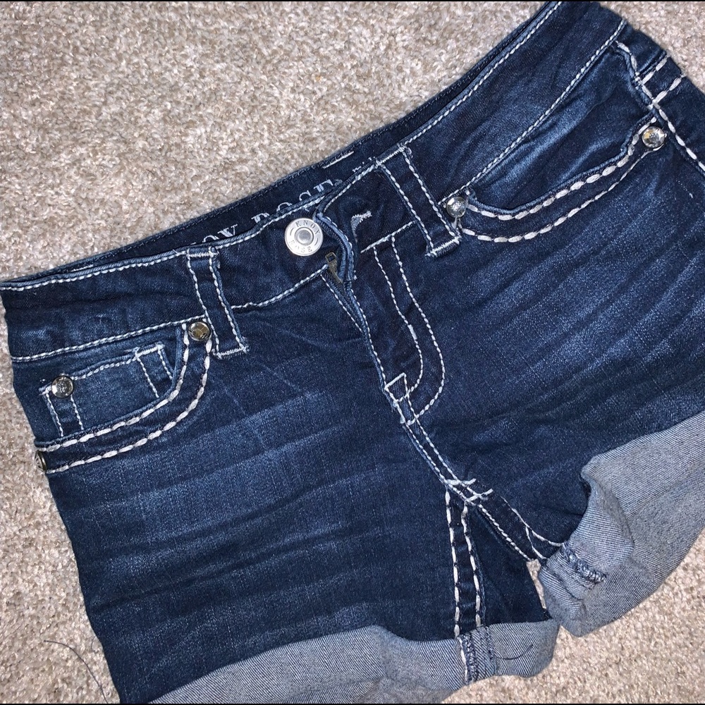 Knox Rose Midi Jean Power Stretch Shorts size 2 - Picture 4 of 12